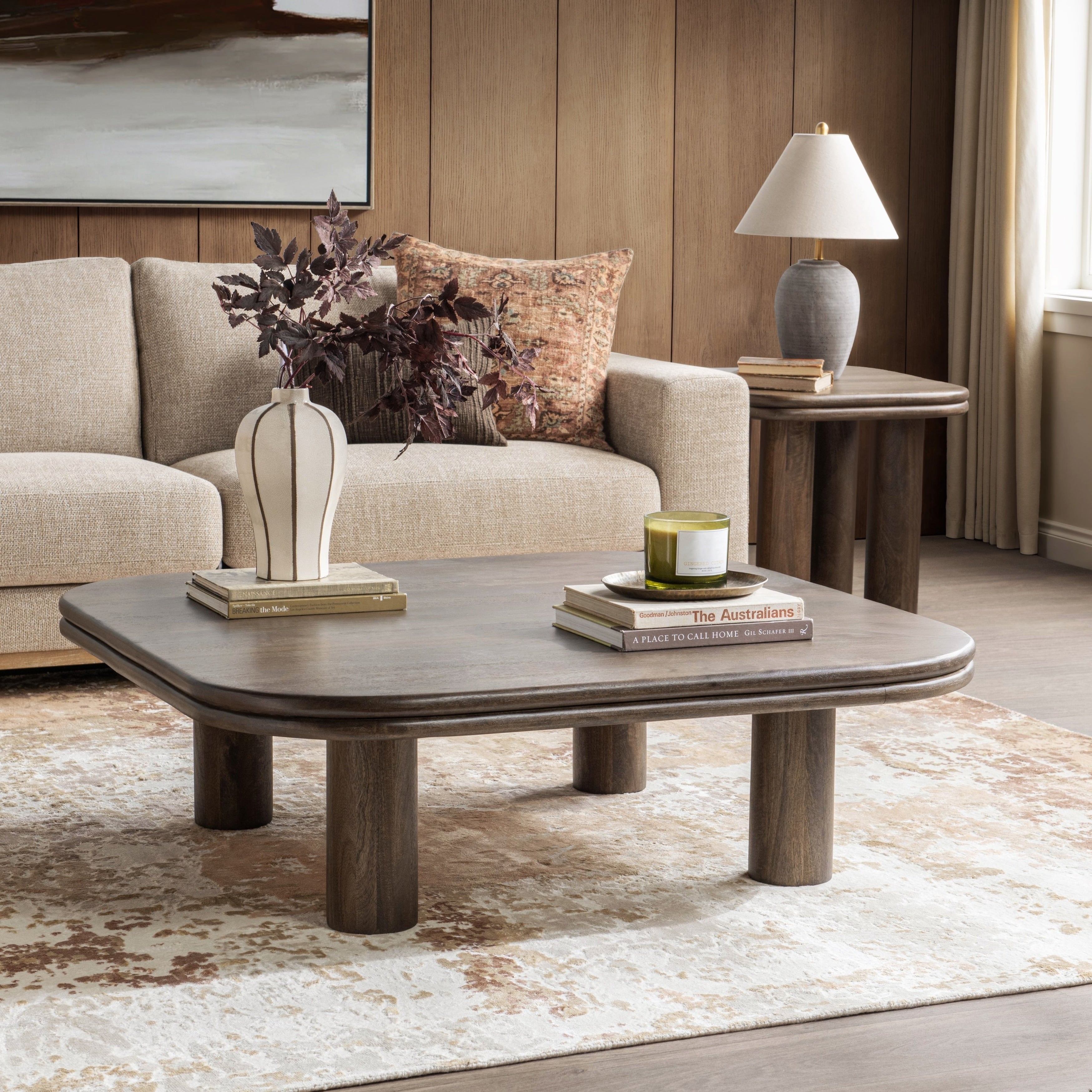 Classic Home Miranda Mango Wood Coffee Table
