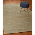 Classic Natural Blue Undertoned Jute Area Rug