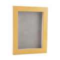 Classic Natural Wood Shadow Box Frame With Acrylic Front Light Brown Suede Backing 30 Sizes