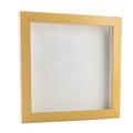 Classic Natural Wood Shadow Box Frame With Acrylic Front White Suede Backing 30 Sizes