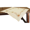 Classic Pine Cone Embroidered Collection Table Topper 34 By 34 Inch