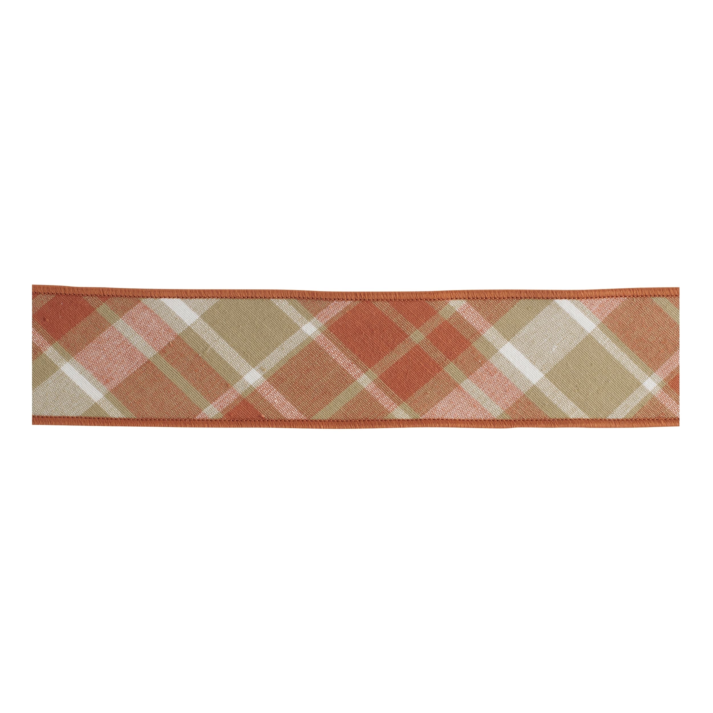 Classic Plaid Wired Cotton Ribbon 2.5 X 5 Yds.