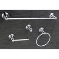 Classic Polished Chrome 4 Piece Bathroom Accessory Set