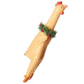 Classic Rubber Chicken Christmas Ornament 8.25