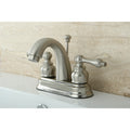 Classic Satin Nickel Double Handle Bathroom Faucet