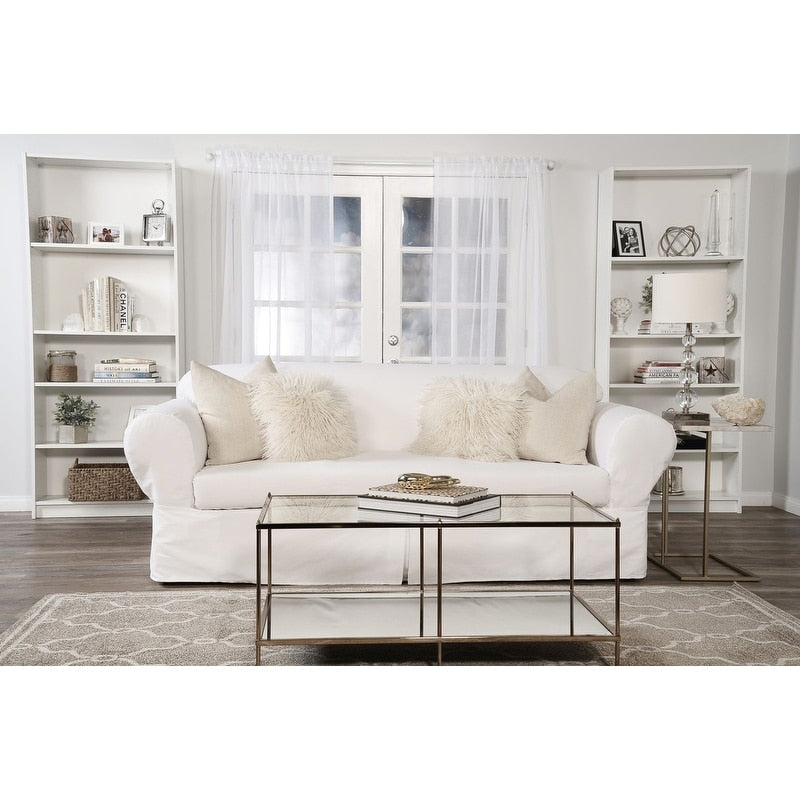 Classic Slipcovers 2 Piece Twill Sofa Slipcover