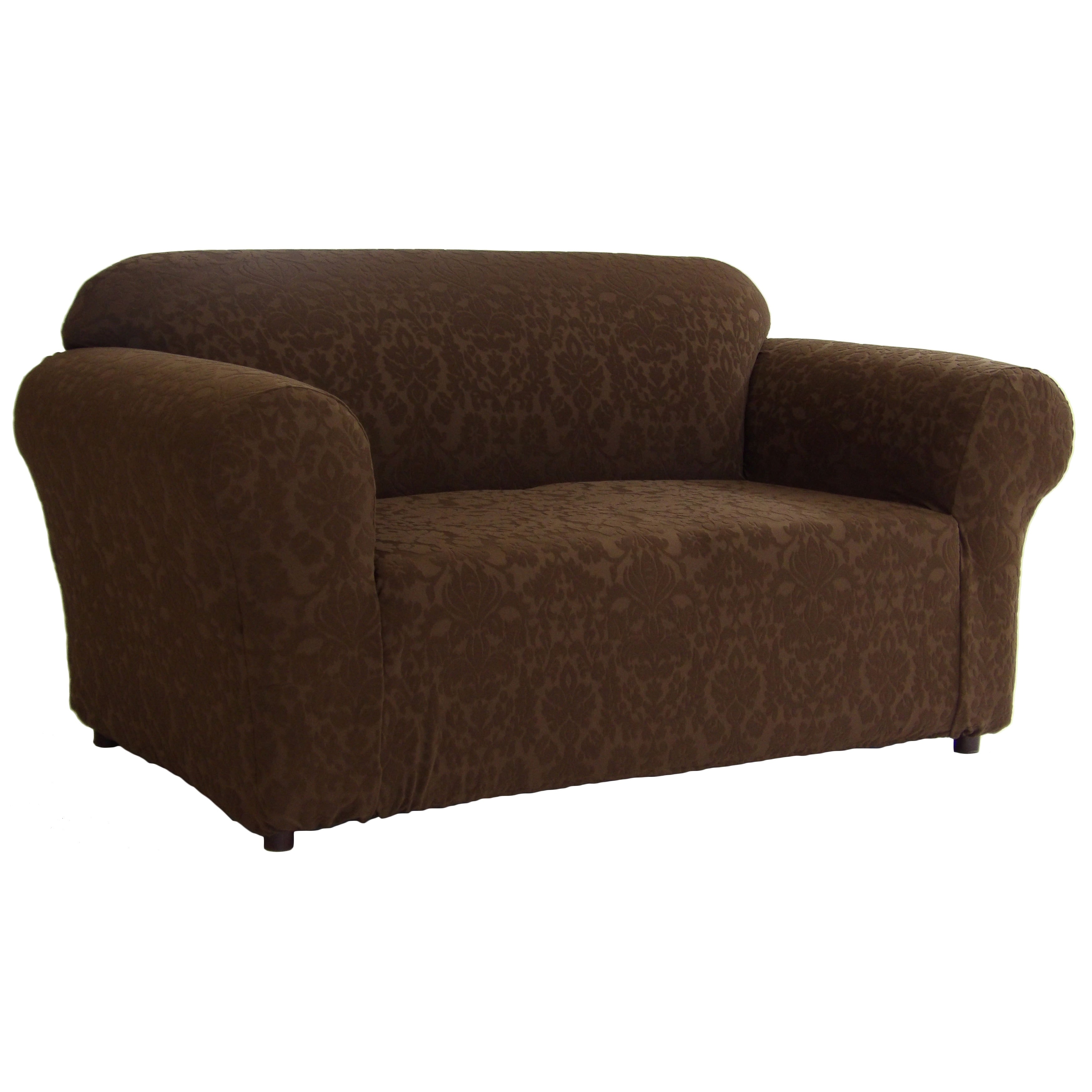 Classic Slipcovers Floral Jacquard 1 Piece Stretch Loveseat Slipcover