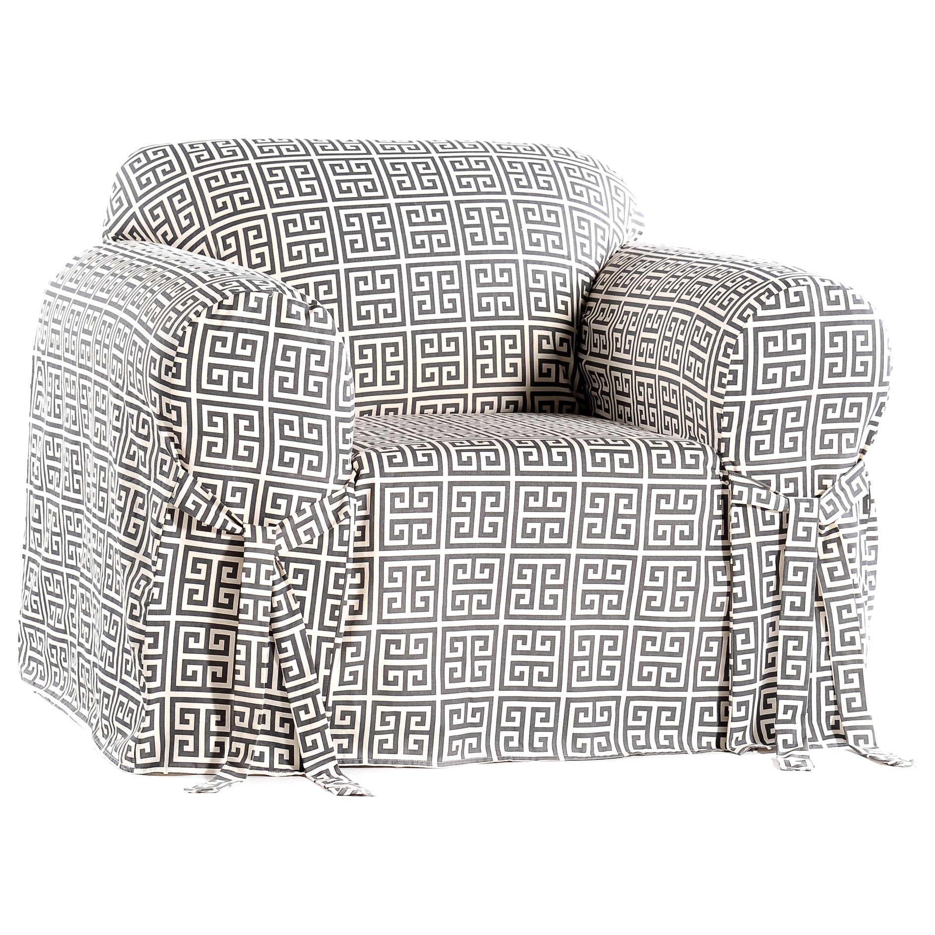 Classic Slipcovers Geo Print 1 Piece Chair Slipcover