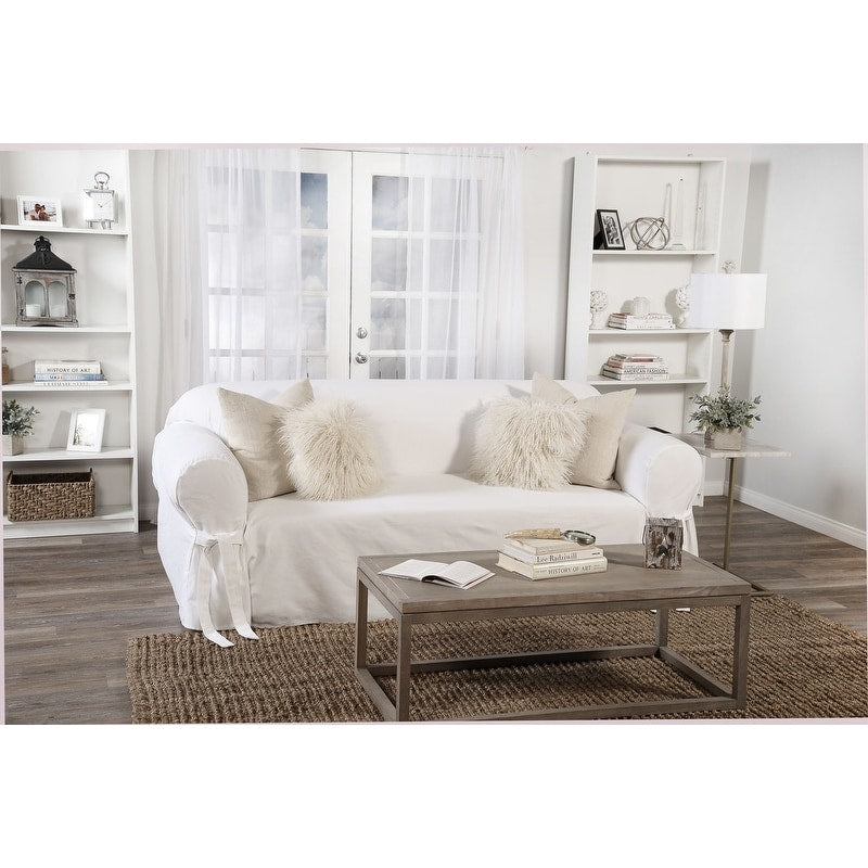 Classic Slipcovers Machine Washable Cotton Duck Sofa Slipcover