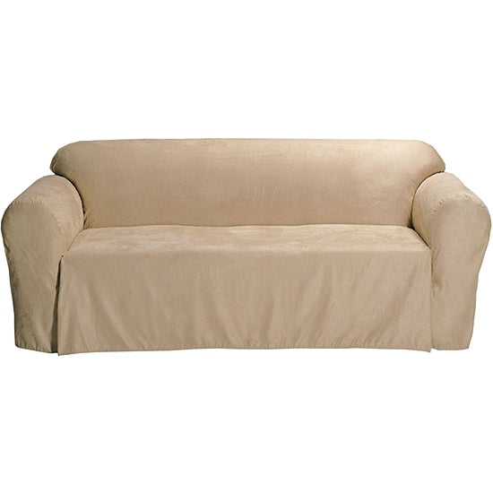 Classic Slipcovers Microsuede Solid Chair Drop Skirt Slipcover