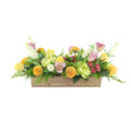 Classic Spring Centerpiece In Wood Planter 17