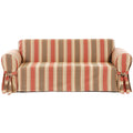 Classic Slipcovers Classic Stripe Cotton Loveseat Slipcover