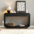 Classic Style Console Table With 3 Storage Drawers Display Shelf And Graceful Curved Legs