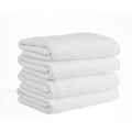 Classic Turkish Cotton Soft 600 Gsm White Luxury Bath Towel Set Of 4 27 X 54