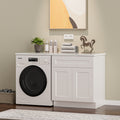 Classic Wooden Sink Base Storage Cabinet With Double Doors Soft Close Hinges White By Gdfstudio Countertop Not Included