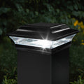Black Aluminum Imperial Solar Post Cap 5 X 5 Inch 2 Pack
