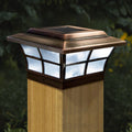 6X6 Copper Plated Prestige Solar Post Cap Set Of 2