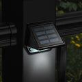 Black Aluminum Solar Deck And Wall Light Set Of 2