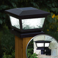 Black Fairmont Solar Post Cap Set Of 2