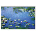 Claude Monet Water Lilies White Canvas Art