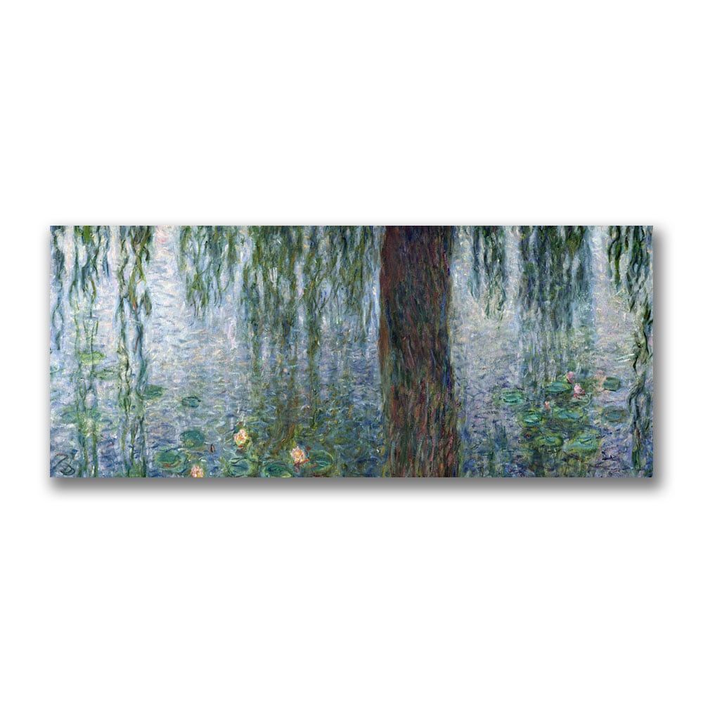 Claude Monet Waterlillies Morning Canvas Art Multi