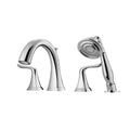 Claudius Roman Tub Faucet With Hand Held Shower Polished Chrome
