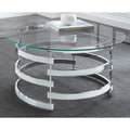 Silver Orchid Bardeen Round Coffee Table