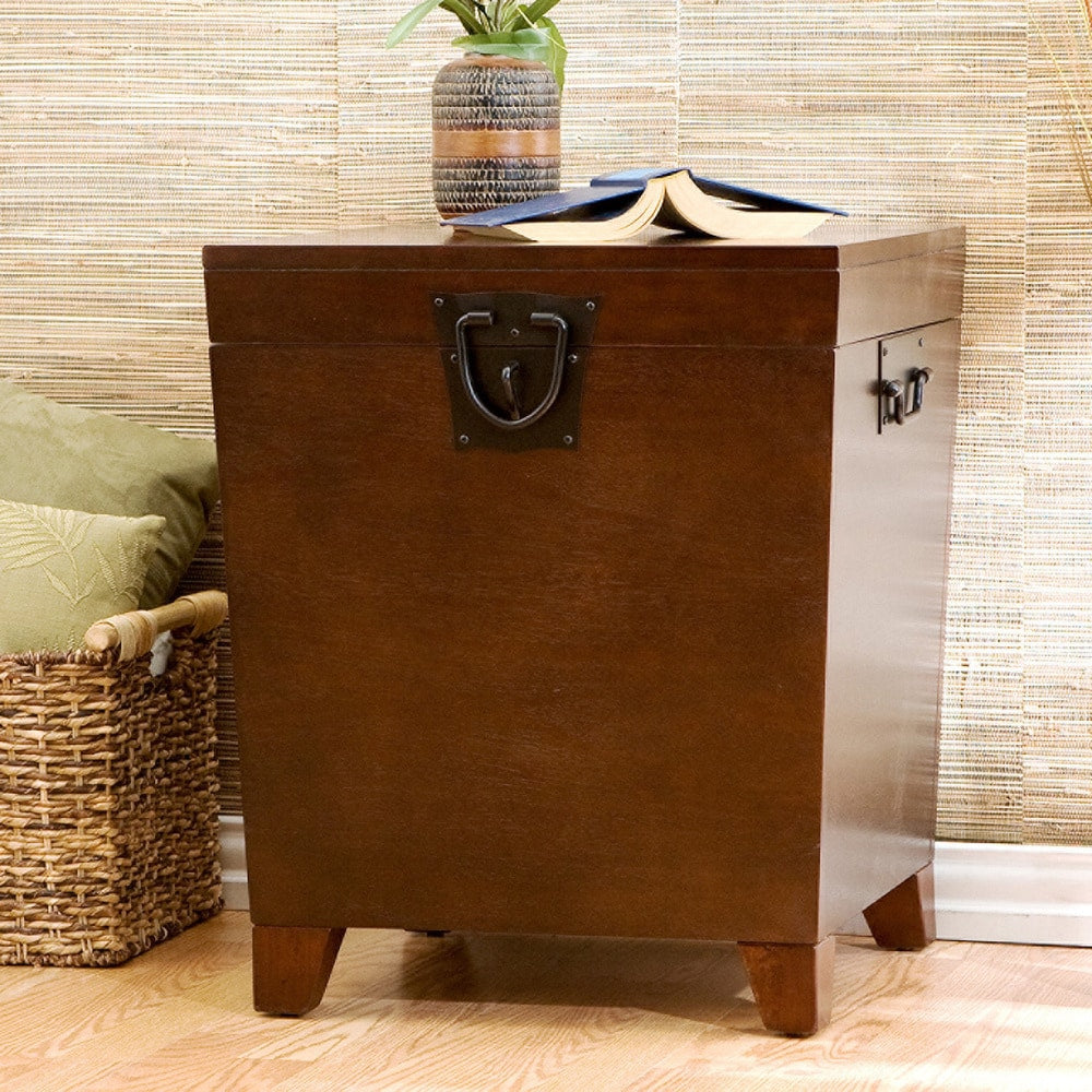 Copper Grove Liatris Espresso Trunk End Table