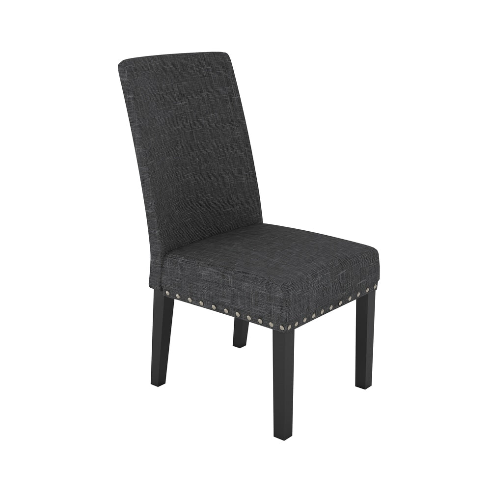 Copper Grove Terra Nova Nailhead Trim Fabric Dining Chairs Set Of 2