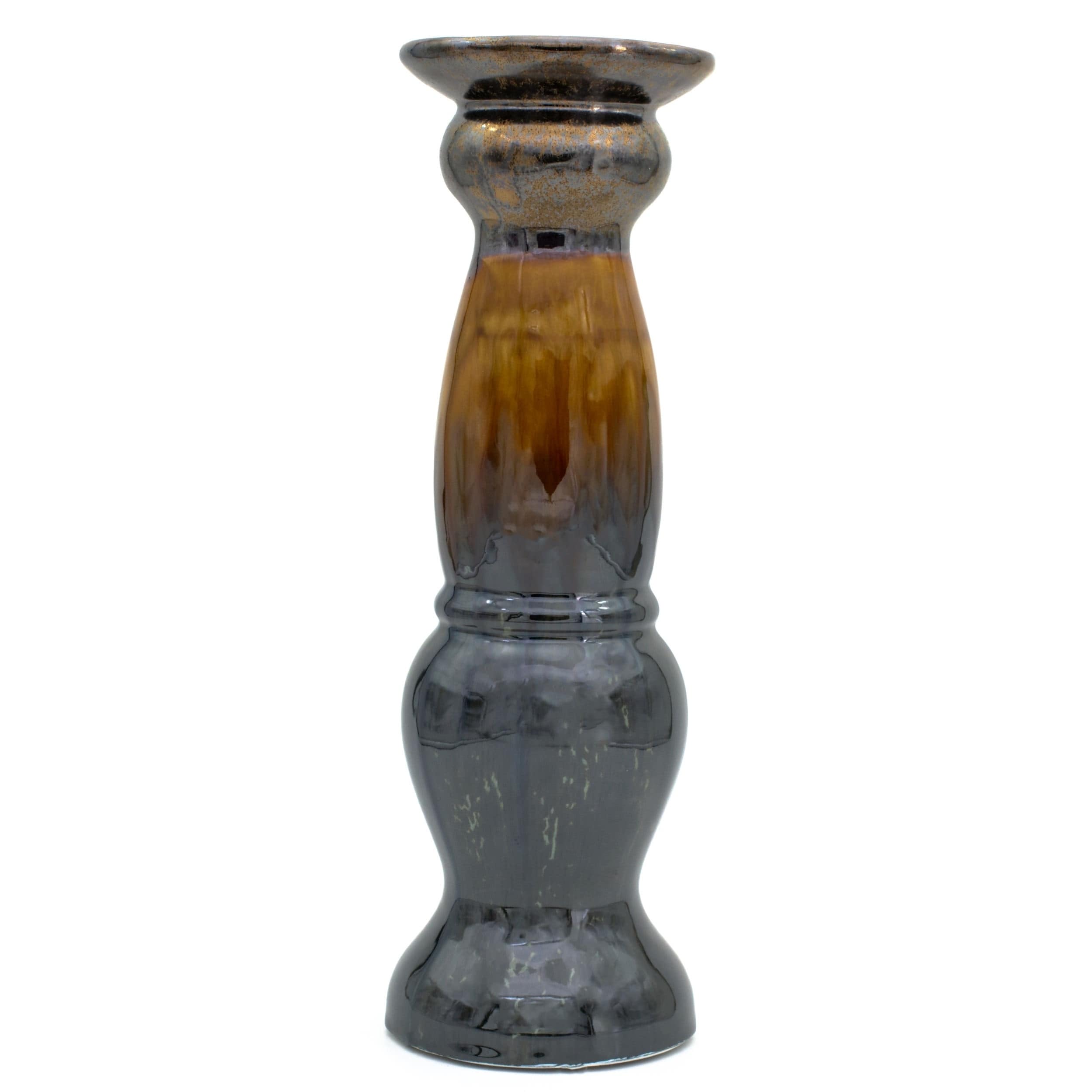 Claybarn Patina Sienna Large Candle Holder