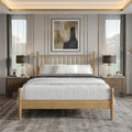 Clayfell Downey Solid Wood Platform Bed With Spindle Headboard No Box Spring Required