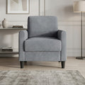 Clayfell Goliad Velvet Armchair With Pocket Spring Soft Cushions Clean Lines Design