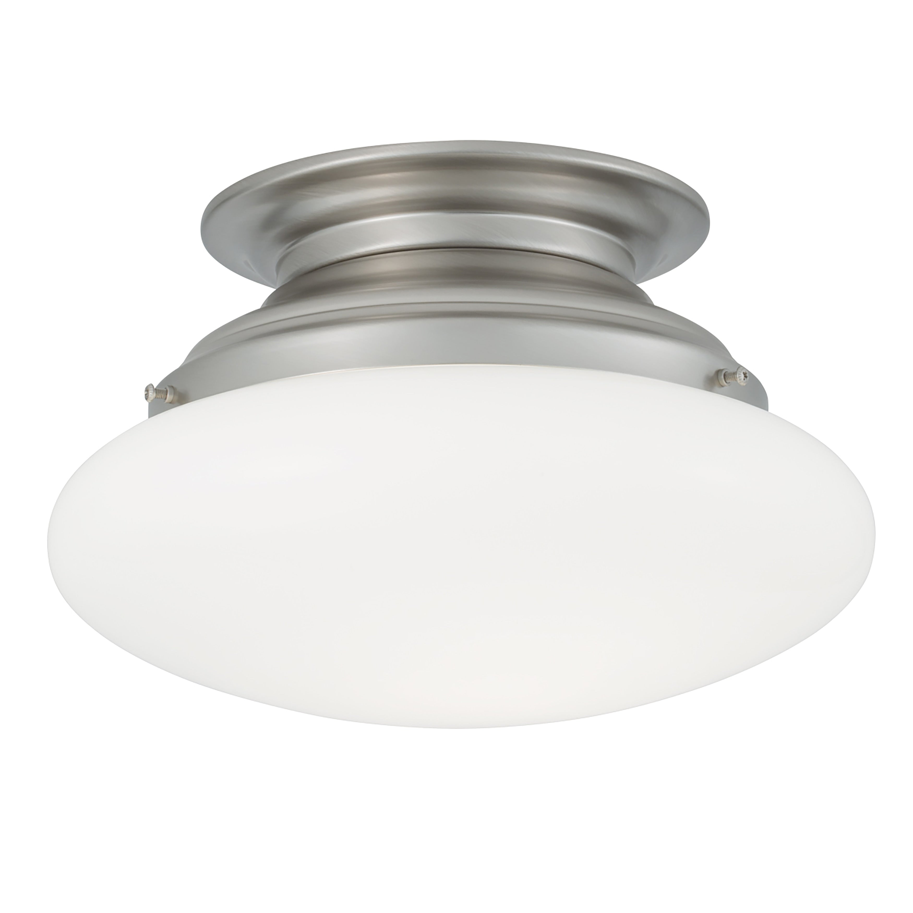 Clayton 12 Wide 2 Light Flush Mount Brushed Nickel 12 Inch W