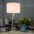 Clean Crisp And Simple Clear Faceted Glass The Monroe Table Buffet Lamp By Lucas Mckearn