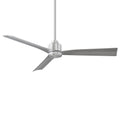 Clean 3 Blade Smart Compatible Fan 54In Brushed Aluminum With Remote
