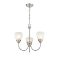 Clean Lines And Simple Shaped Nickel Mini Chandelier N A