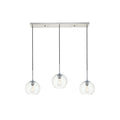 3 Light 36 Inch Pendant With Clear Glass