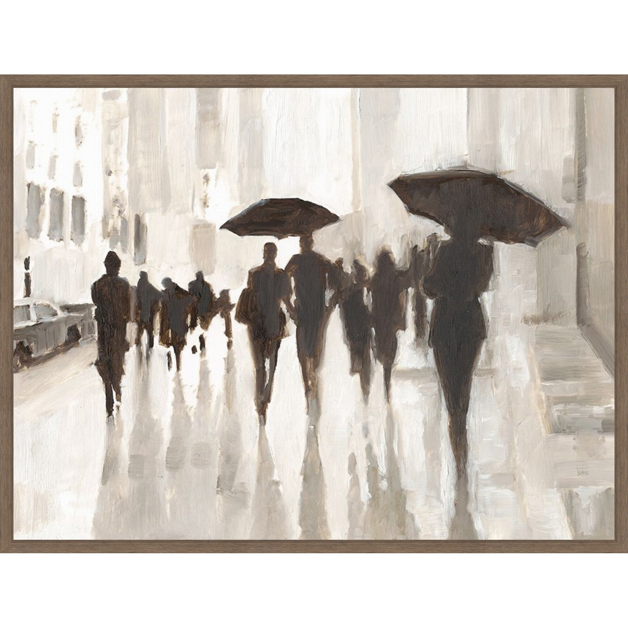 Clearing Rain By Ethan Harper 30 X 23 In. Framed Canvas Wall Art Print