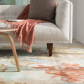 Clemente Handmade Floral Multicolor Gray Area Rug 9 X 12 810 X119