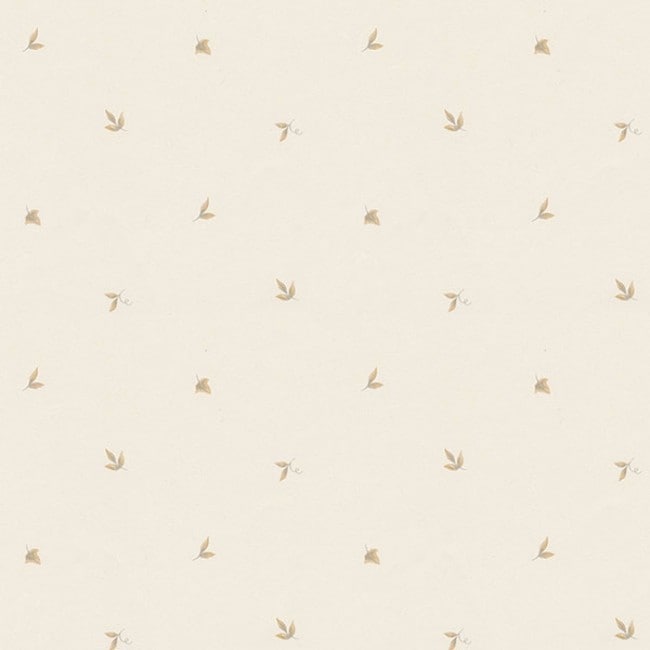 Clermont Tan And Beige Leaf Miniprints 32.7 Foot X 20.5 Inch Wallpaper