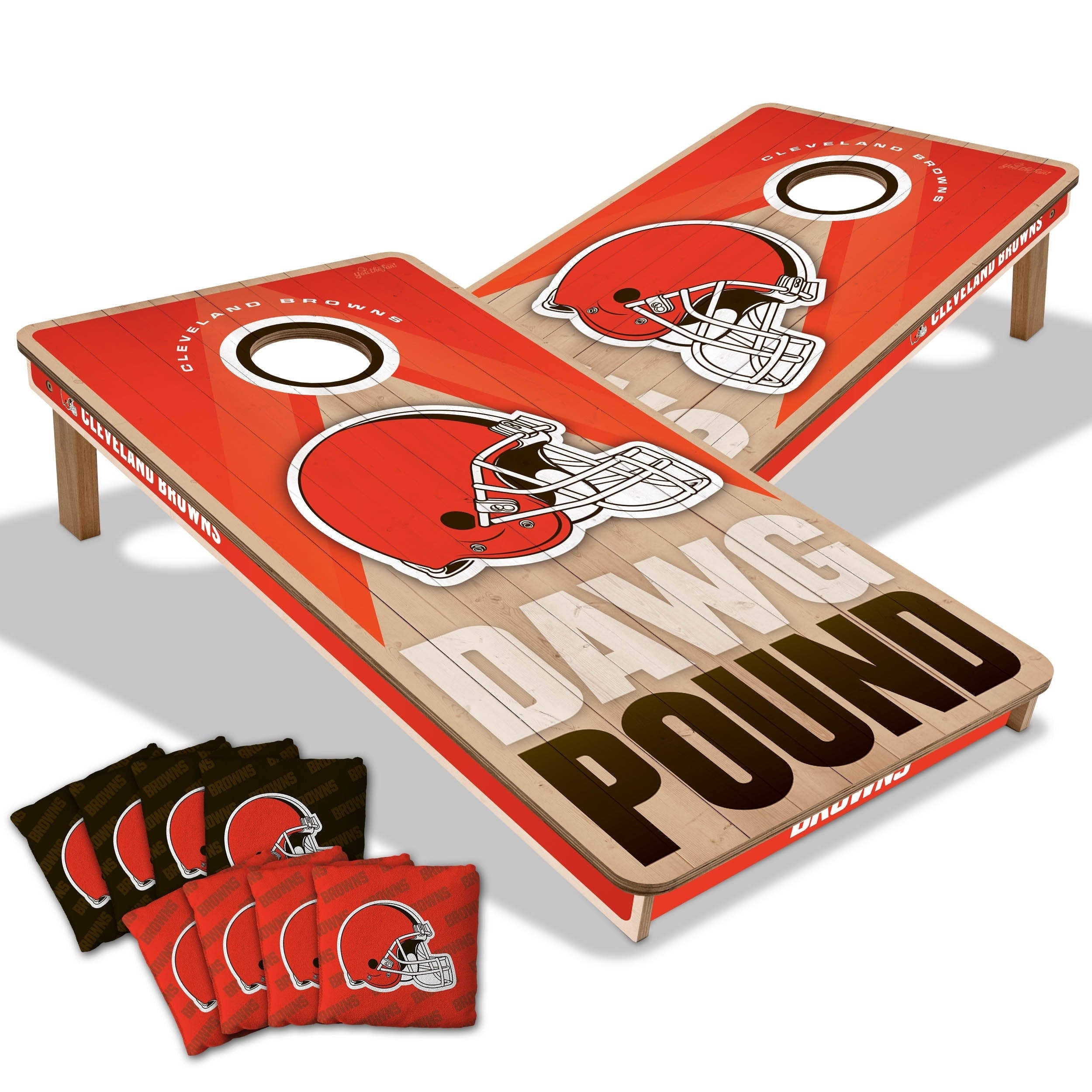 Cleveland Browns Nfl 2X4 Professional Cornhole Board Set