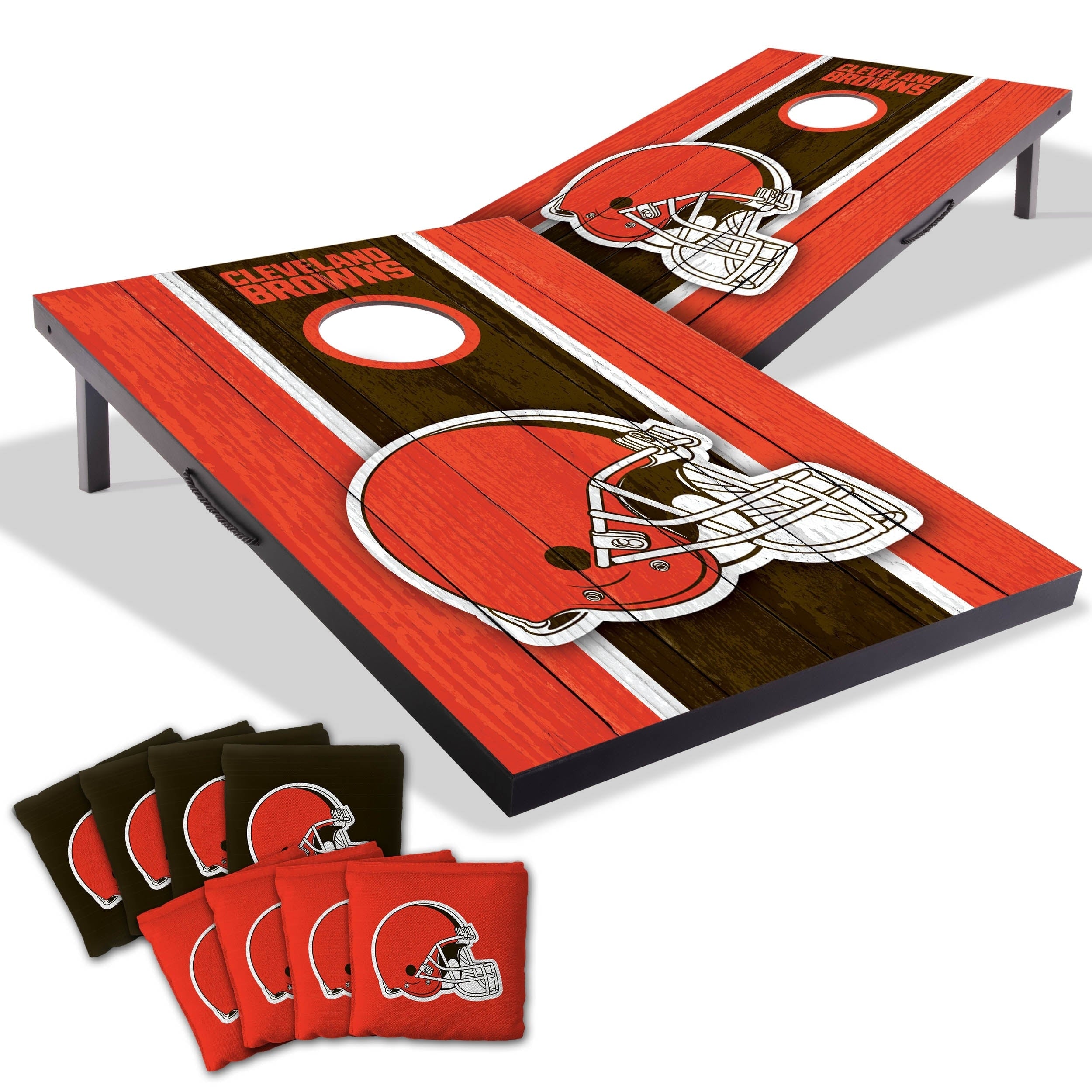 Cleveland Browns Nfl Compact 2X3 Tailgate Cornhole Board Set