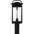 Clifton 1 Light Outdoor Post Mount In Earth Black