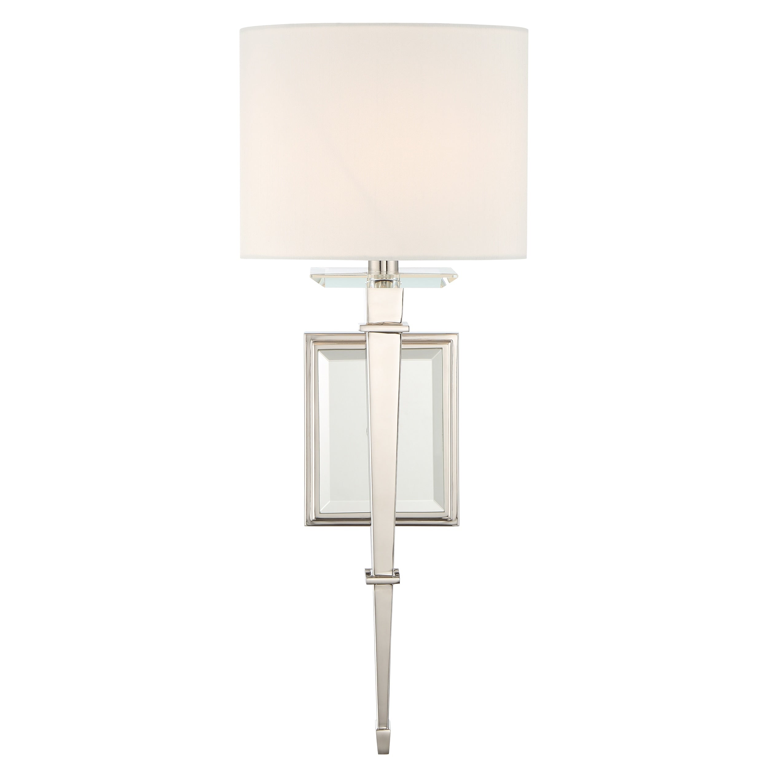Clifton 1 Light Polished Nickel Wall Sconce