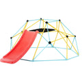 Climbing Dome For Kids 3 To 9 Years Old 8Ft Geometric Dome Climber With Slide Jungle Gym Supports 600Lbs And Easy Assembly