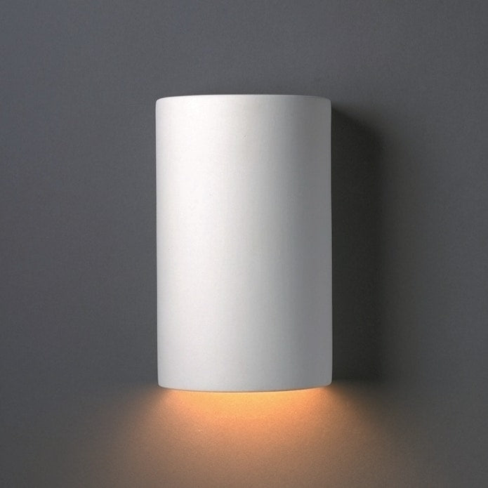Porch Den Farmstead Ceramic Closed Top Cylinder 1 Light Sconce