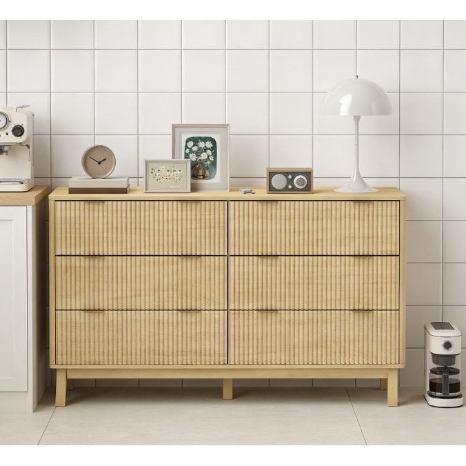 Closet Dresser 6 Drawer Double Dresser For Bedroom