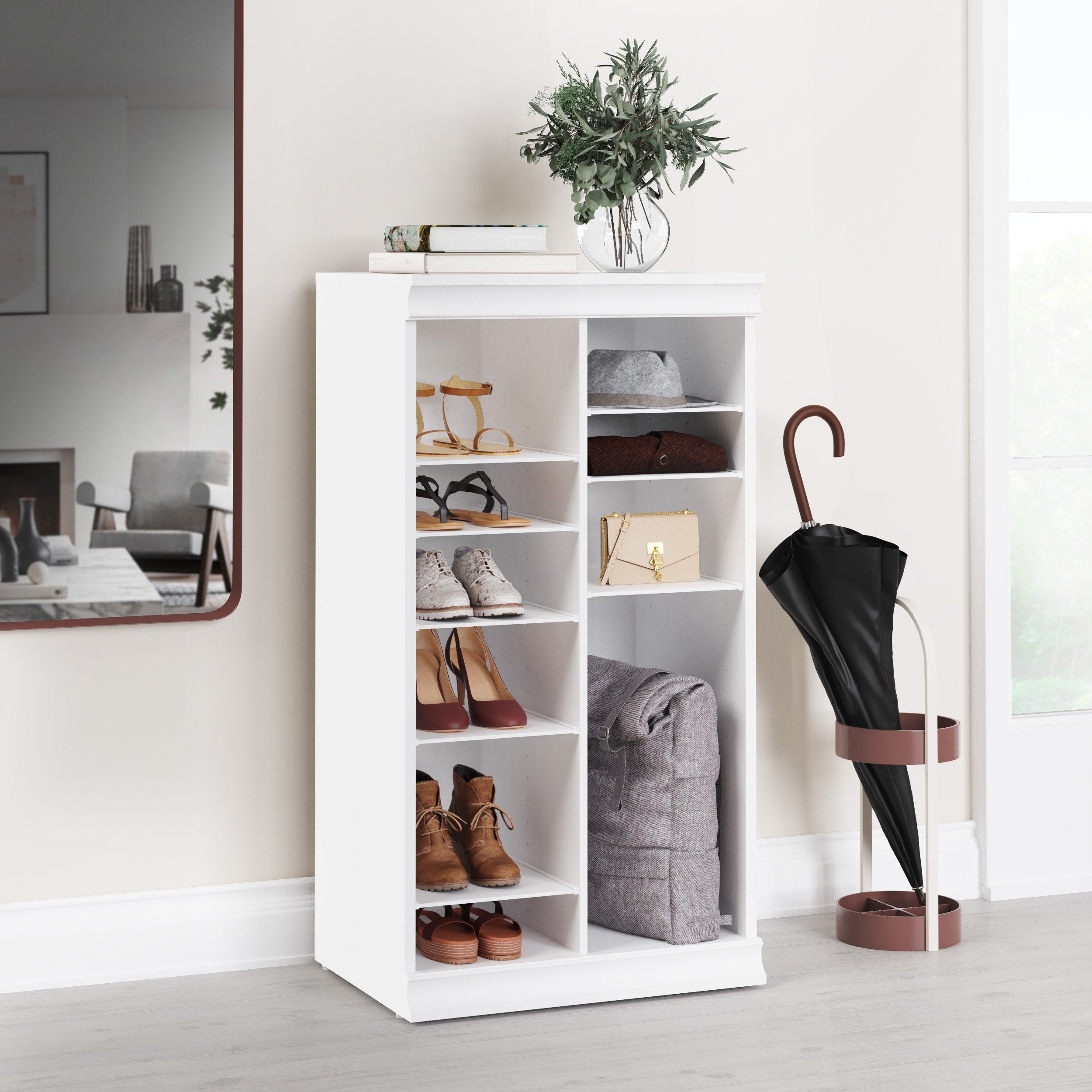 Closetmaid Modular Storage 21.38 Inch Wide Adjustable 16 Shelf Organizer