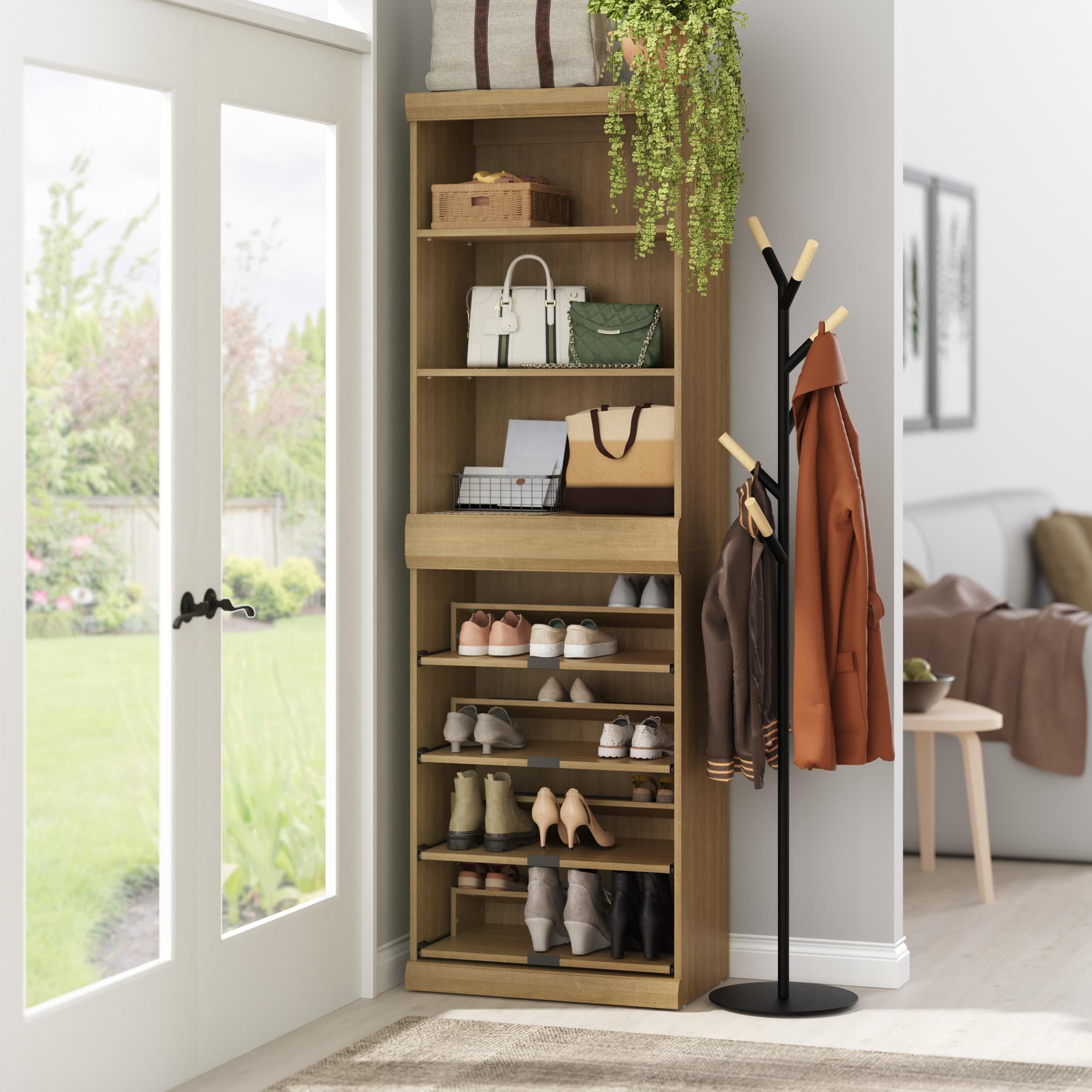 Closetmaid Mosaics Stackable 3 Shelf 4 Shoe Shelf Closet Organizer