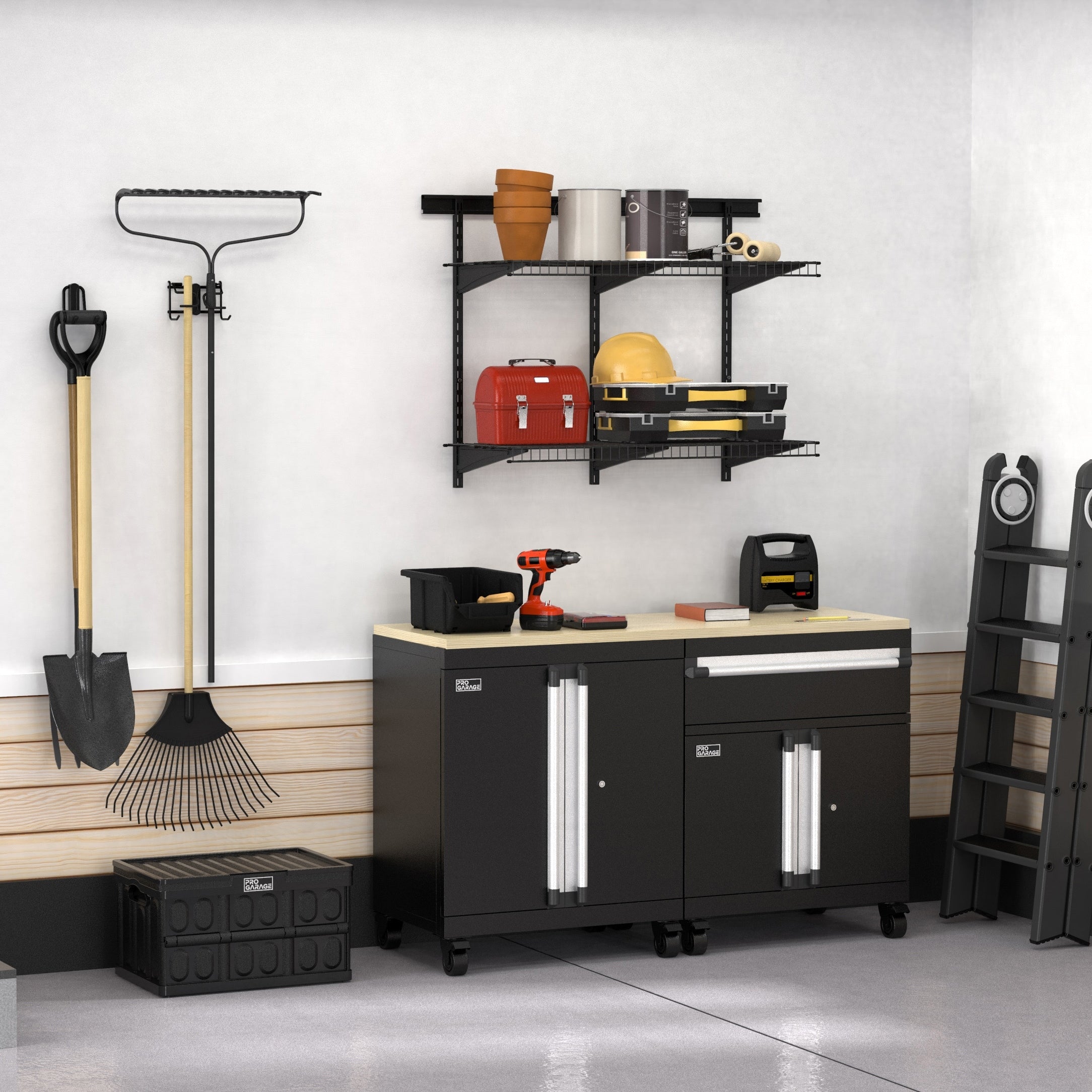 Closetmaid Progarage 2 Door Drawer Steel Base Cabinet